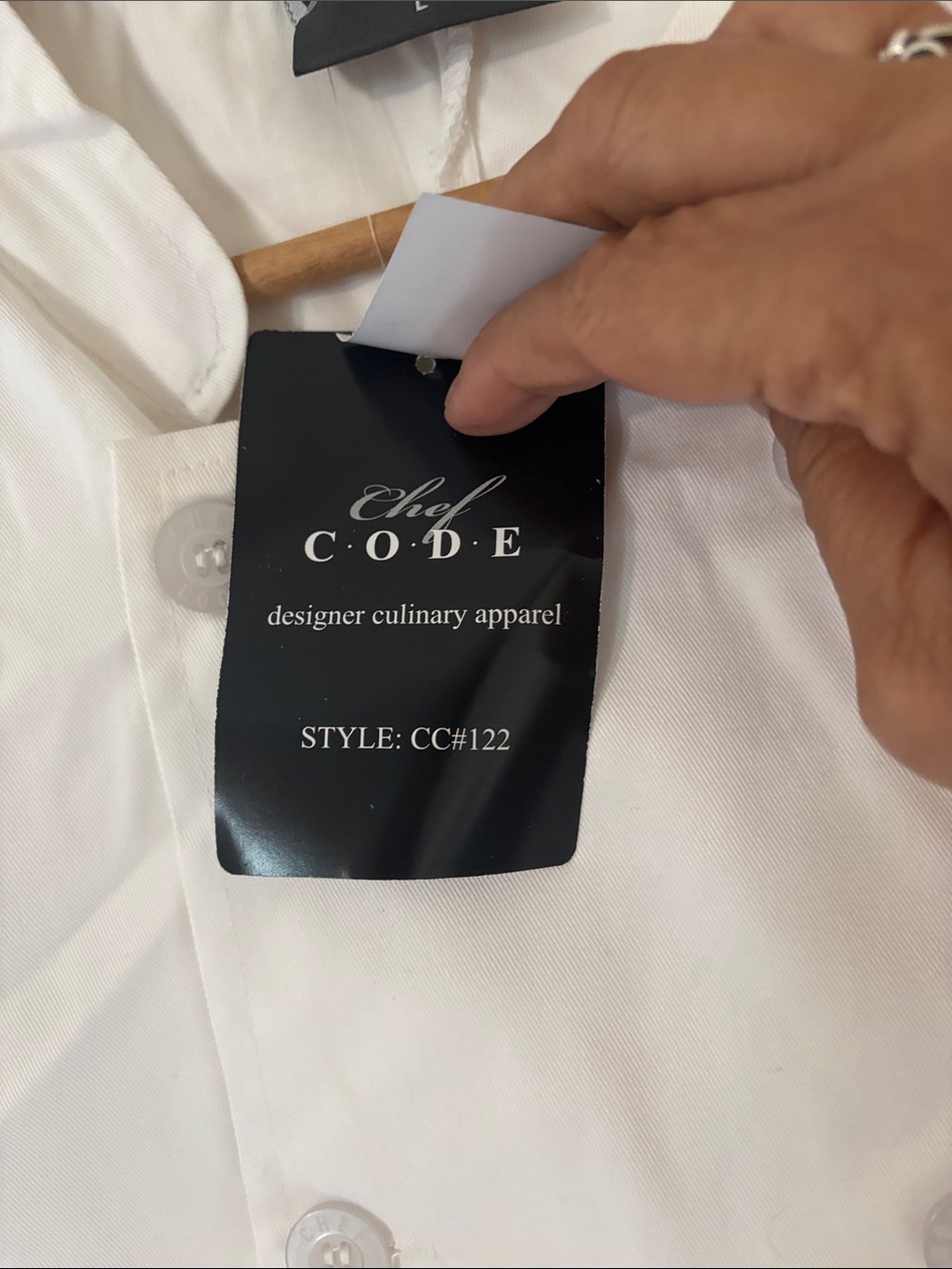 Chef Code White Double-Breasted Chef Jacket - Picture 7 of 10